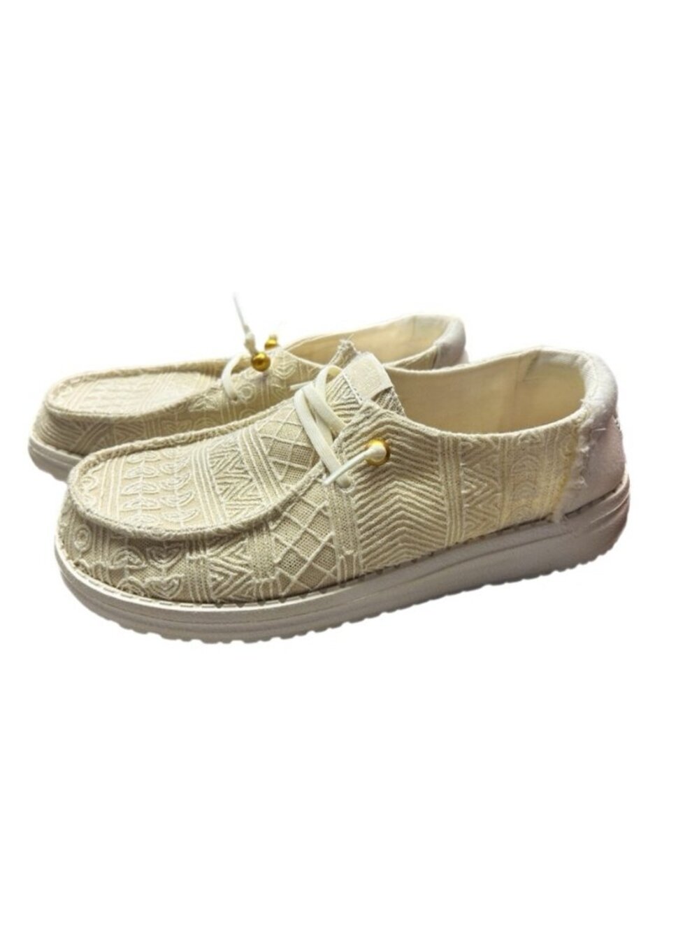Hey Dude Wendy Crochet Lace Loafer Shoes SIZE 7